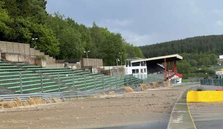 Spa Francorchamps quedó bajo agua
