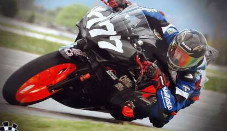 El accidente del motociclismo en primera persona