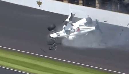 Impresionante accidente de Kyle Kaiser en Indianápolis