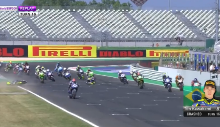 Caída y gran susto en WorldSSP300