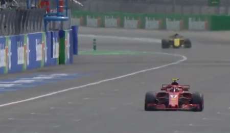 Kimi Raikkonen y su compañero para Ferrari