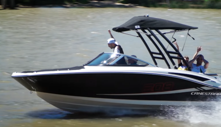 Pilotos del Súper TC2000 probaron la lancha Canestrari