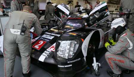 Pole provisional de Porsche en Le Mans