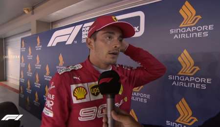 Leclerc, molesto con la estrategia de Ferrari