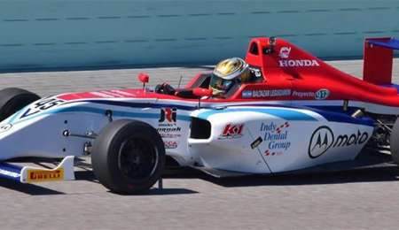 Baltazar Leguizamón corre en Austin