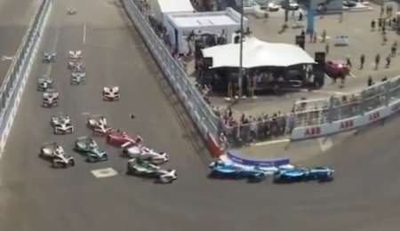 El toque que complicó la carrera de López