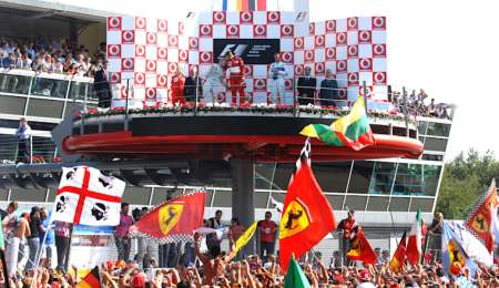 Monza sin "tifosi" pero con un público muy especial