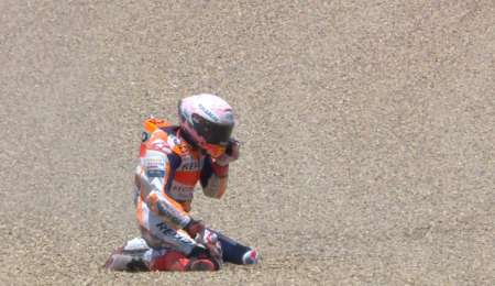 Márquez se fracturó el húmero derecho y será operado el martes