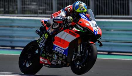 Tati Mercado cumplió el primer día de pruebas en Misano