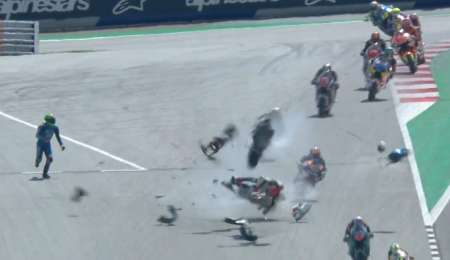 El espectacular accidente que se dio en Moto 2