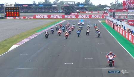 La largada más bizarra de la historia de MotoGP fue en Argentina