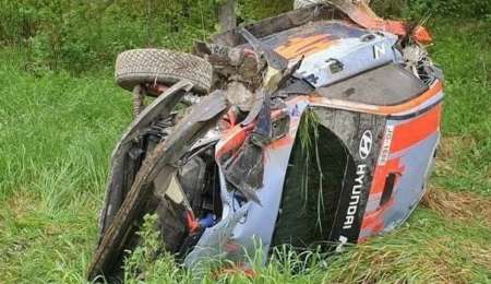 Volvió de la cuarentena, fue a probar y volcó