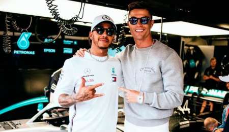 La chicana de Cristiano a Hamilton por su físico