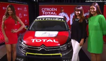 Pampita, en la presentación del Citroën Total Team