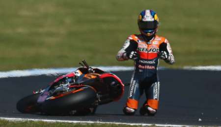 Pedrosa afirmó que en ocasiones tuvo miedo arriba de la moto