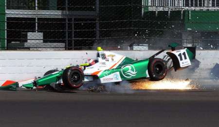 Accidente del Juncos Racing en Indianápolis