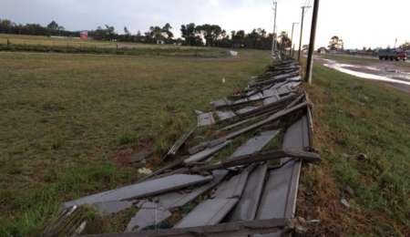 Un temporal produjo serios daños en el autódromo de Pigüé
