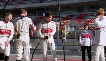 Desafío: Los pilotos de Sauber cambian los neumáticos