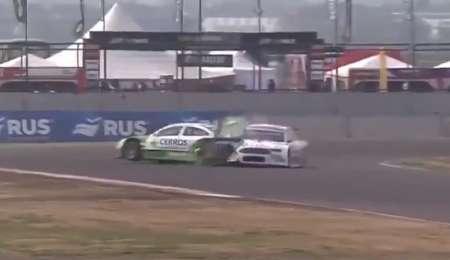 Tremendo golpe entre Gastaldi y Montanari en San Nicolás