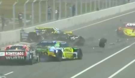 Accidente múltiple en La Pedrera