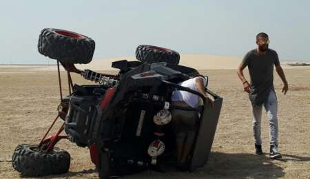 Espectacular accidente de Piqué