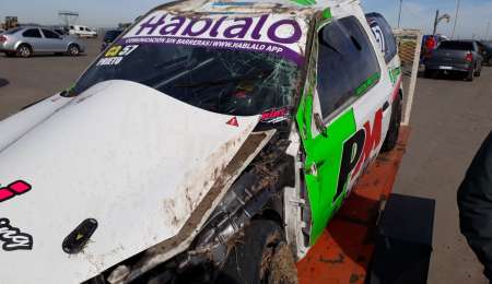 Gastón Prieto fue dado de alta, luego del espectacular vuelco en San Nicolás 