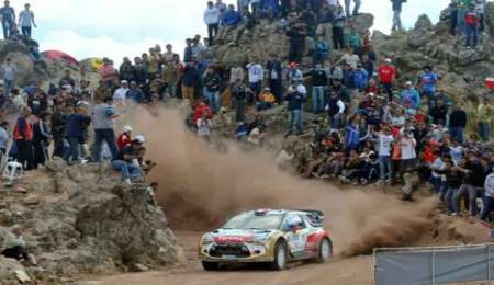 Zona de espectadores para el Rally de Argentina