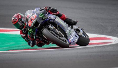 El mono de Quartararo no tuvo problemas