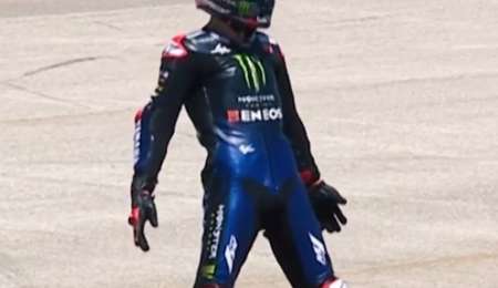 Quartararo y un festejo a lo Cristiano Ronaldo