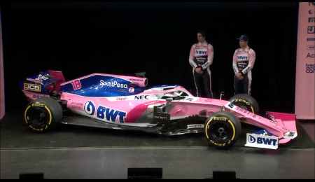 Racing Point presentó su nuevo auto en Canadá