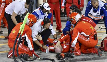 Operaron con éxito al mecánico de Ferrari