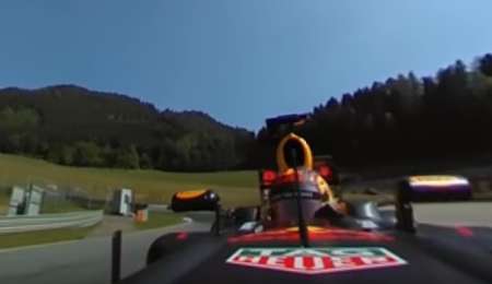 Cámara 360° con Ogier a bordo de un Fórmula 1