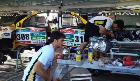 Los trabajos en el Dakar