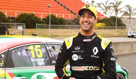 Ricciardo manejó un Supercars australiano