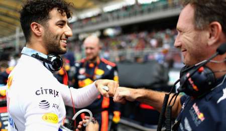 Horner advierte a Hamilton sobre Ricciardo