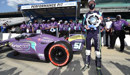 Grosjean renació en IndyCar