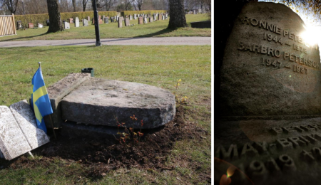 Profanan la tumba de Ronnie Peterson