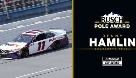 Nascar: Denny Hamlin arrancará primero en el Chartlotte Roval 