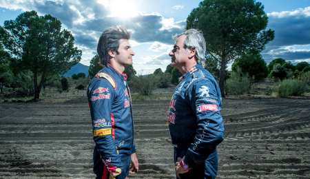 Espectacular duelo entre padre e hijo: Sainz vs Sainz