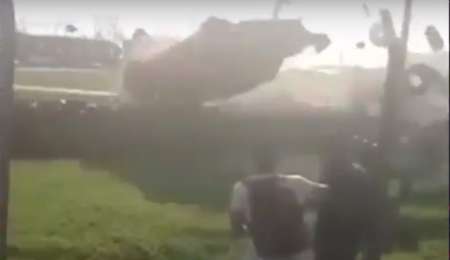 Espectacular vuelco de Savino desde el público