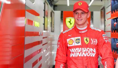 Mick Schumacher y su estreno con Ferrari en fotos
