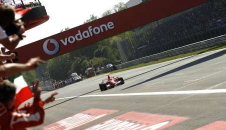 Los ganadores en Monza con Ferrari
