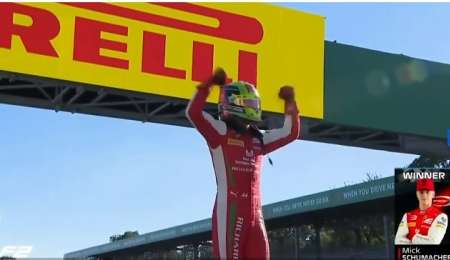 Gran maniobra: Mick Schumacher ganó a lo Schumacher