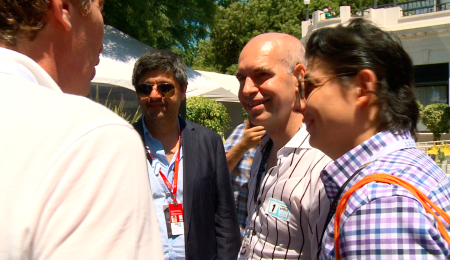 Rodríguez Larreta y Santilli en la Fórmula E