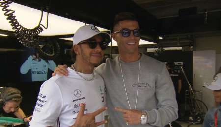 Cristiano Ronaldo, presente en el Gran Premio de Mónaco