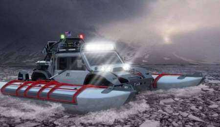 ¿La vuelta al mundo en un auto anfibio?