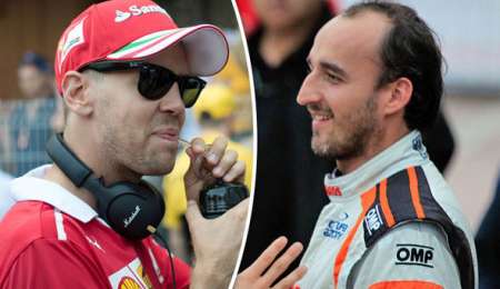 Vettel castigó a Kubica