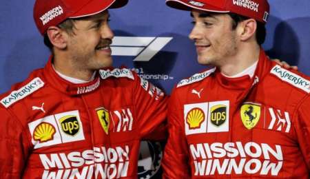 Leclerc le agradece a Vettel por twitter