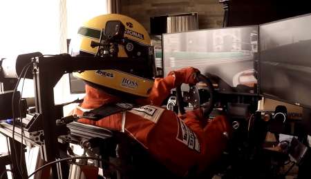 Un fanático recreó la vuelta a bordo de Senna en Mónaco con un simulador
