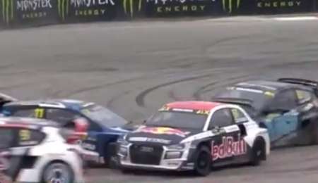 Accidente y fractura para Solberg en Rallycross